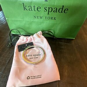 Kate Spade Silver Heart Bangle New with Tags